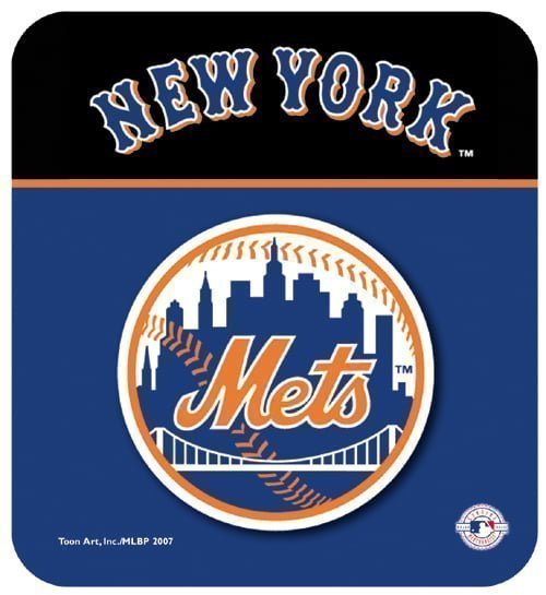 NY Mets Logo Mouse Pad with Header-0