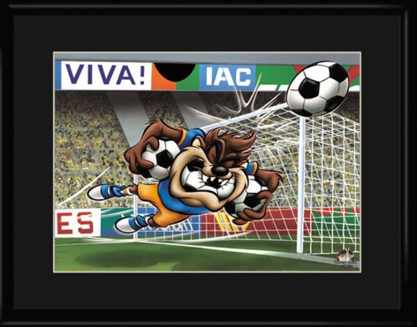 Taz Soccer 11 x 14 Lithograph-0