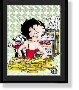 Jackpot Betty - 11x14 Lithograph-0