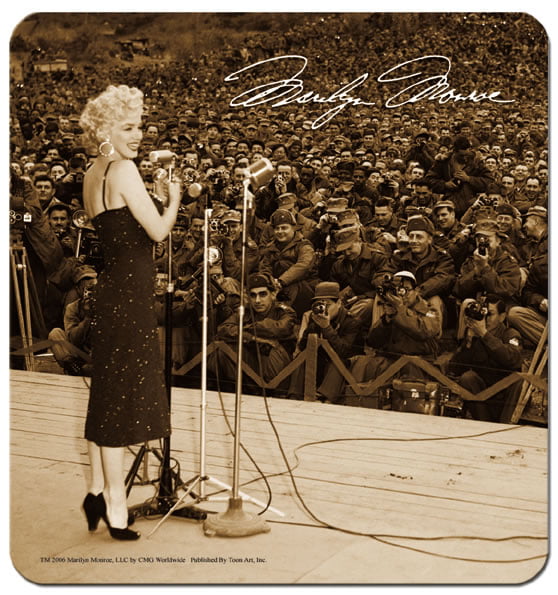 Marilyn Sings for the Troops Mouse Pad-0