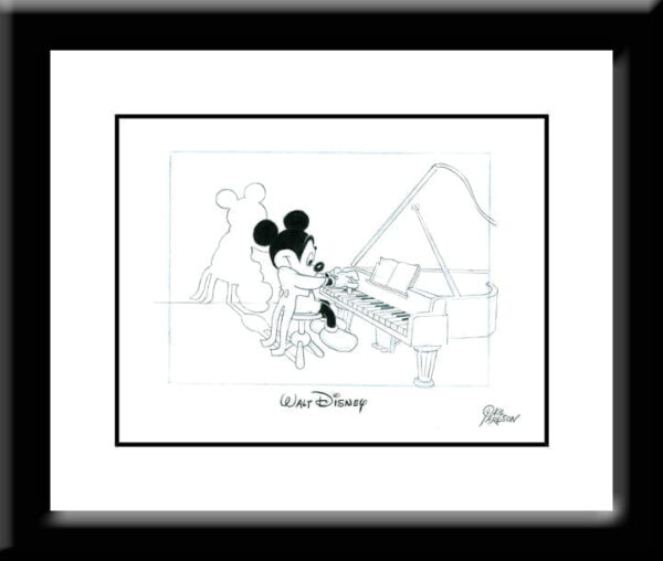 Mickey at the Piano Drawing-0