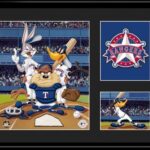 Texas Rangers -Looney Tunes 11x14 Lithograph-0