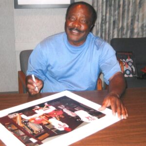 Joe Morgan and Pete Rose in Clubhouse Signed Framed 16x20-3202