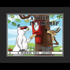 A Sheep In the Deep - Framed Fine Art Lobby Card Giclee - Ralph Wolf and Sam Sheepdog