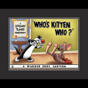 Who's Kitten Who? -Sylvester Jr. and Hippety Hopper - W.B. Framed Lobby Card - Fine Art Giclee