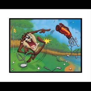 Terrible Taz Golfing 16x20 Giclee-0