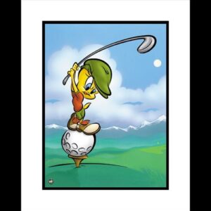 Tee Off Tweety 16x20 Giclee-0