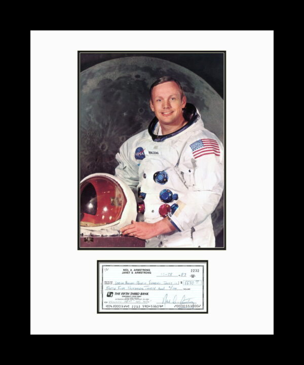 Neil Armstrong with Check