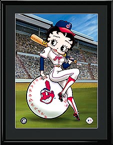 Betty on Deck - Cleveland Indians