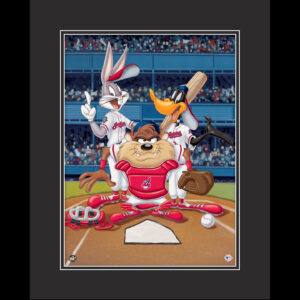 At The Plate - Cleveland Indians - Warner Bros. Framed Fine Art Giclee