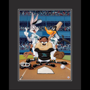At The Plate - Tampa Bay Devil Rays - Warner Bros. Framed Fine Art Giclee