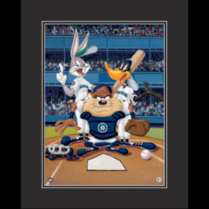 At The Plate - Seattle Mariners - Warner Bros. Framed Fine Art Giclee