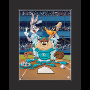 At The Plate - Florida Marlins - Warner Bros. Framed Fine Art Giclee
