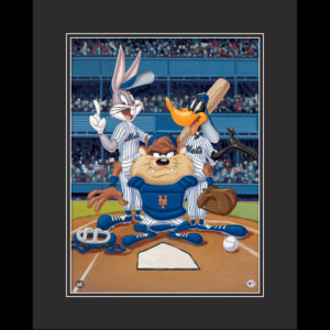 At The Plate - New York Mets - Warner Bros. Framed Fine Art Giclee