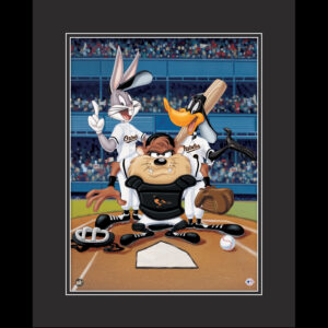 At The Plate - Baltimore Orioles - Warner Bros. Framed Fine Art Giclee