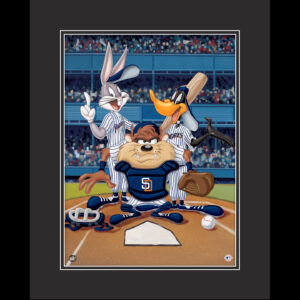 At The Plate - San Diego Padres - Warner Bros. Framed Fine Art Giclee