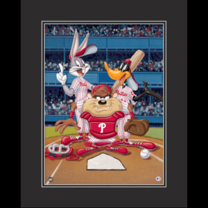 At The Plate - Philadelphia Phillies - Warner Bros. Framed Fine Art Giclee