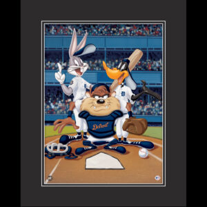 At The Plate - Detroit Tigers -Warner Bros. Framed Fine Art Giclee