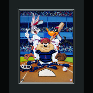 At the Plate - Anaheim Angels - Warner Bros. Framed Fine Art Giclee