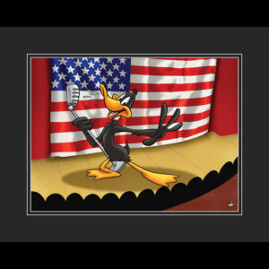 wb-daffy-patriotic-2-16×20-framed