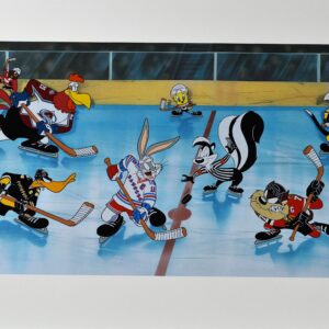 Coolest Characters Take the Ice - Looney Tunes/NHL Lithoserigraph - Image 1