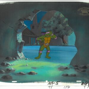 A TMNT Original Production Cel/Drawing of Donatello (MWS Seal)