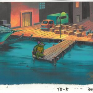 A TMNT Original Production Cel with Donatello (MWS Seal)