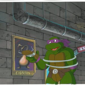 A TMNT Original Production Cel with Donatello (MWS Seal)
