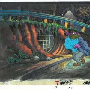 A TMNT Original Production Cel with Donatello (MWS Seal)