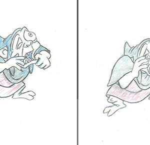 Creeper-2 Original Production Disney Drawings from the Black Cauldron (1985)
