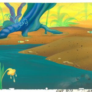 2 Smurfs Original Hand-Painted Production Backgrounds