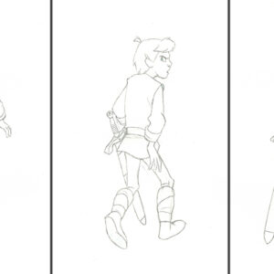 Taran-3 Original Production Disney Drawings from the Black Cauldron (1985)