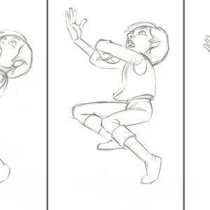 Taran-3 Original Production Disney Drawings from the Black Cauldron (1985)