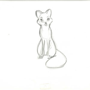 Vixey - 2 Original Production Drawings from the Walt Disney 1981 Movie "The Fox and the Hound" - Image 3
