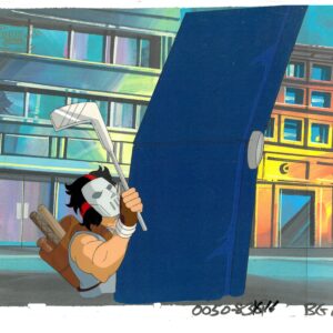 A TMNT Original Production Cel of Casey Jones (MWS Seal)