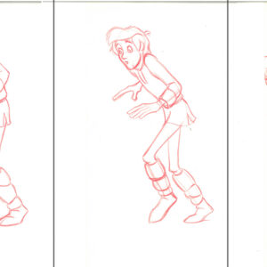 Taran-3 Original Production Disney Drawings from the Black Cauldron (1985)