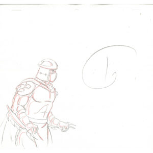 3 TMNT Original Production Drawings - Shredder