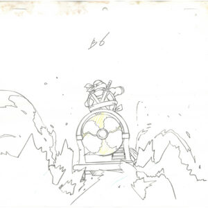 4 TMNT Original Production Drawings - April, Michelangelo, Raphael, Donatello, and Leonardo - Image 3