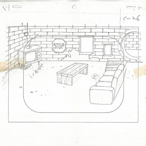 4 TMNT Original Production Drawings - April, Michelangelo, Raphael, Donatello, and Leonardo - Image 4