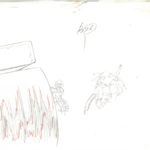 3 TMNT Original Production Drawings - April, Michelangelo, Raphael, Donatello, and Leonardo