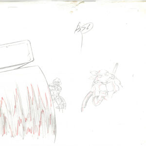 3 TMNT Original Production Drawings - April, Michelangelo, Raphael, Donatello, and Leonardo - Image 3