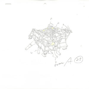 3 TMNT Original Production Drawings - April, Michelangelo, Raphael, Donatello, and Leonardo - Image 4