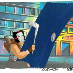 A TMNT Original Production Cel with Casey Jones (MWS Seal)