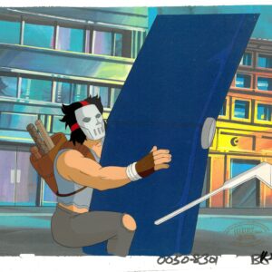 A TMNT Original Production Cel with Casey Jones (MWS Seal)