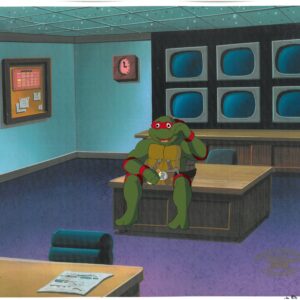 Raphael -A TMNT Original Production Cel with Official MWS Seal