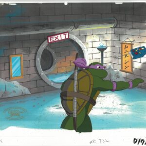 A TMNT Original Production Cel with Donatello (MWS Seal)