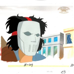 A TMNT Original Production Cel with Casey Jones (MWS Seal)