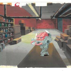 A TMNT Original Production Cel of Krang with MWS Seal