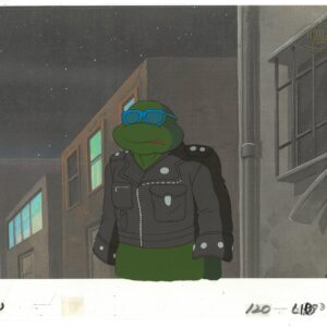 A TMNT Original Multi-Cel Production Set-Up with Leonardo (MWS Seal)