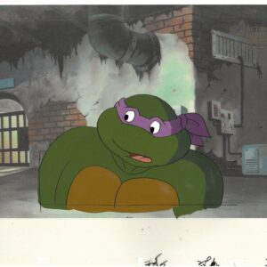A TMNT Original Multi-Cel Production Set-Up with Donatello (MWS Seal)